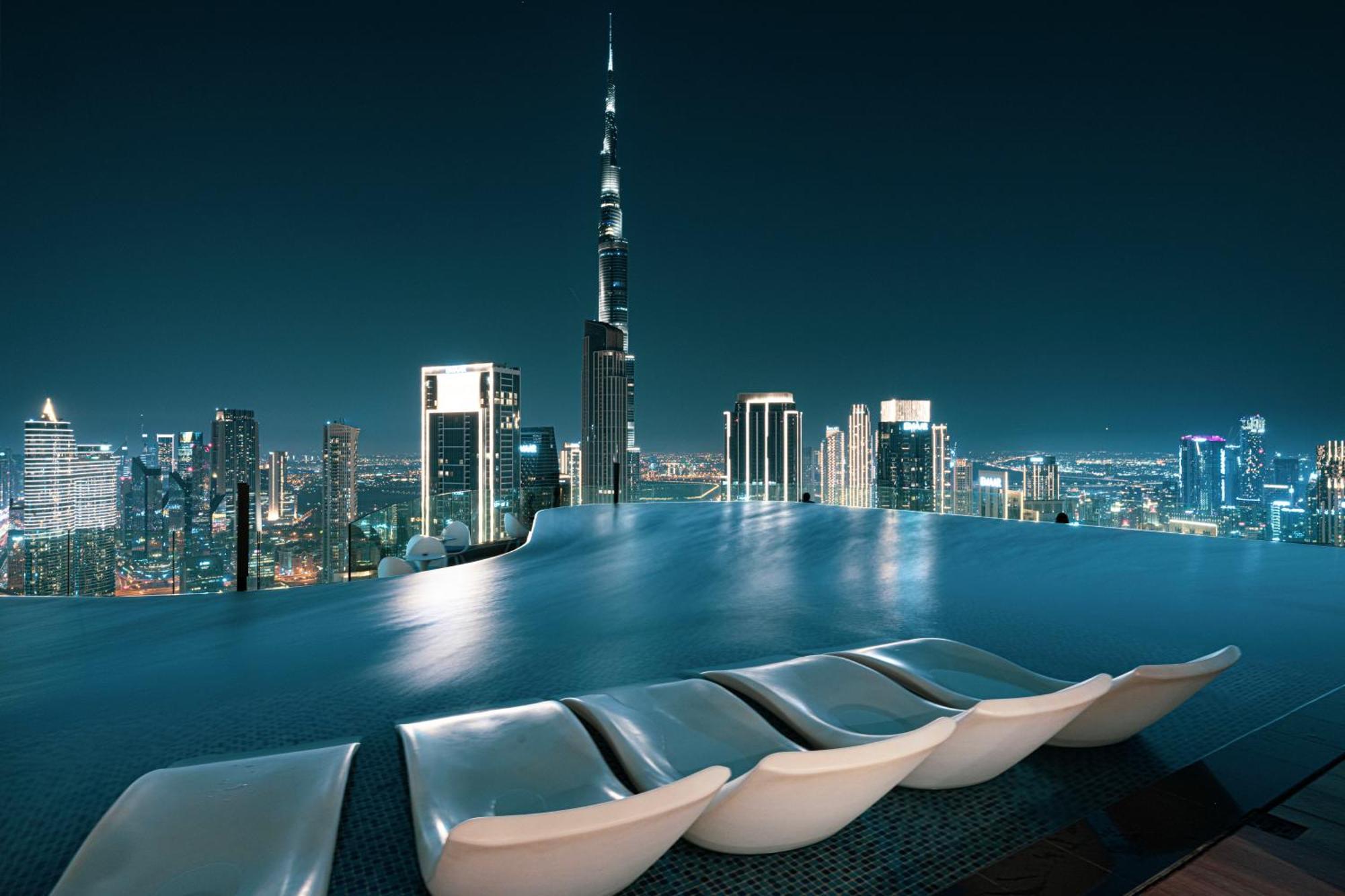 Paramount Midtown, Infinity Pool, Burj Skyline Views Appartement Dubai