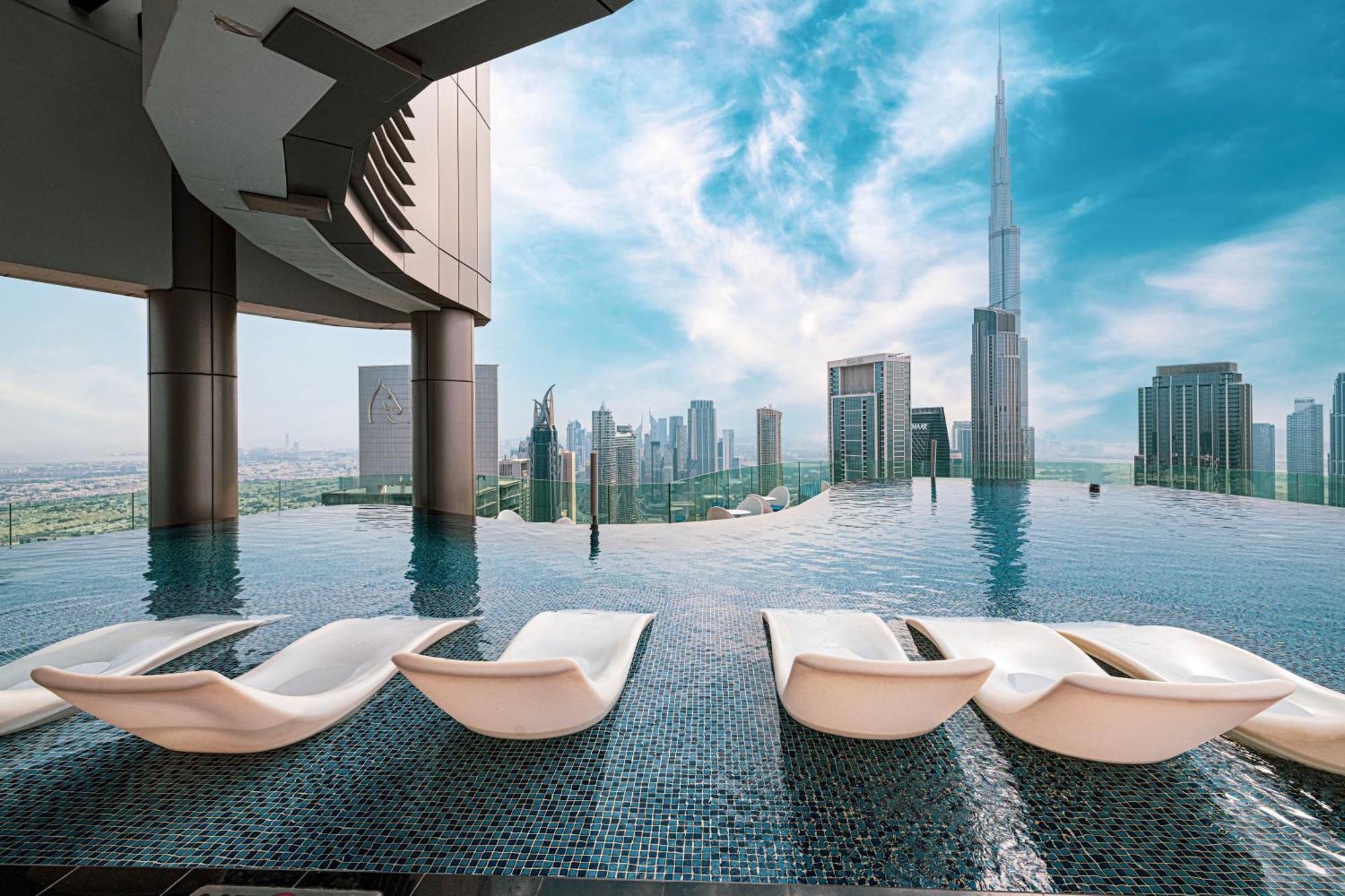 Paramount Midtown, Infinity Pool, Burj Skyline Views Appartement