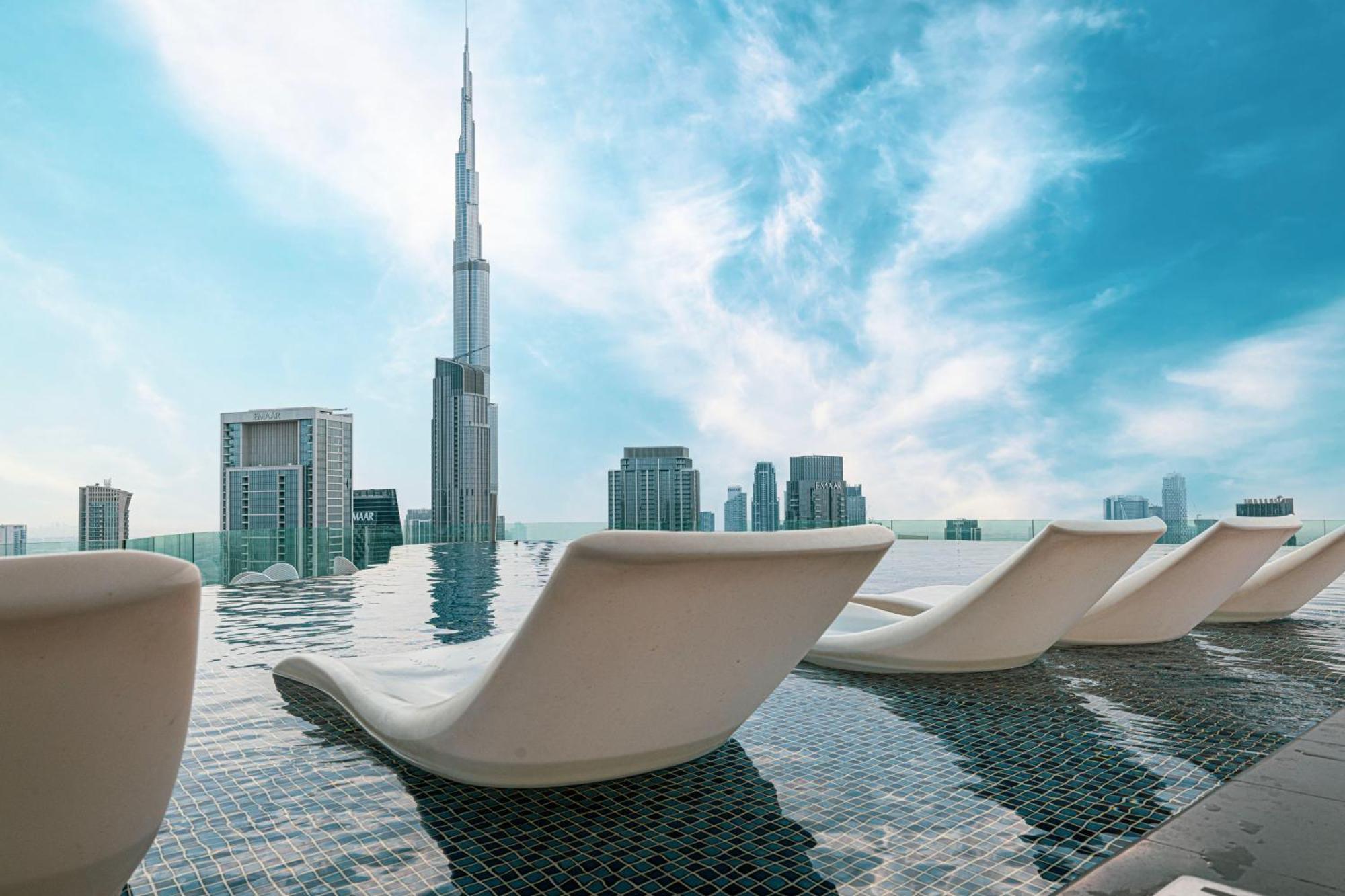 Paramount Midtown, Infinity Pool, Burj Skyline Views Appartement